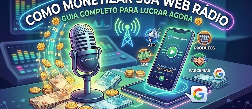 Como ganhar dinheiro com sua Web Rádio / StreamHost