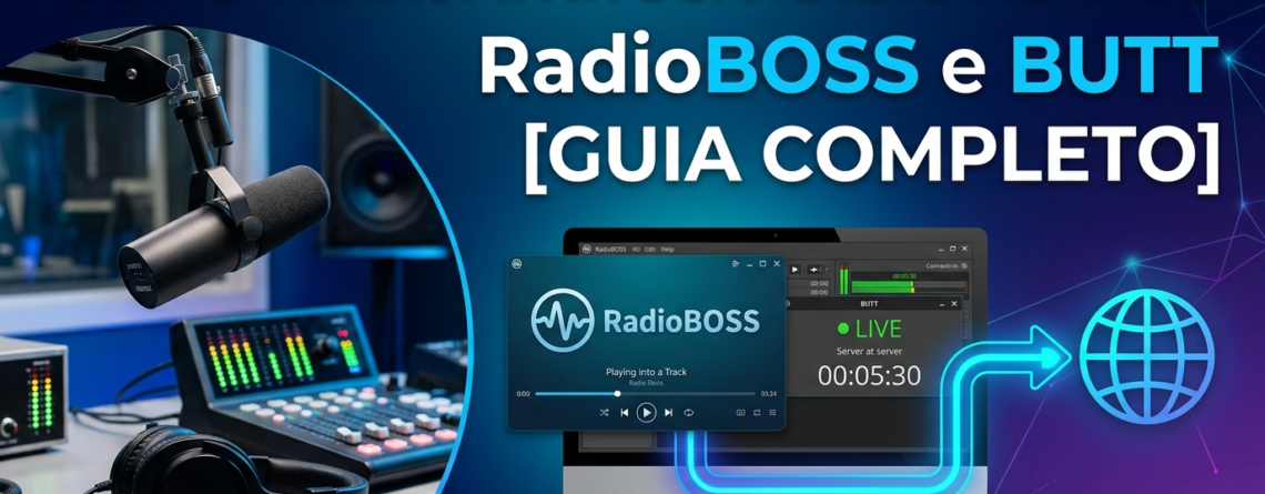 Como Transmitir sua Rádio Ao Vivo com RadioBOSS e BUTT / StreamHost