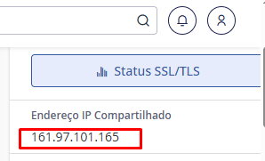 Endereço IP compartilhado no cPanel / STREAMHOST.COM.BR