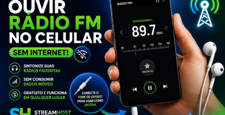 Como sintonizar rádio FM pelo celular / StreamHost